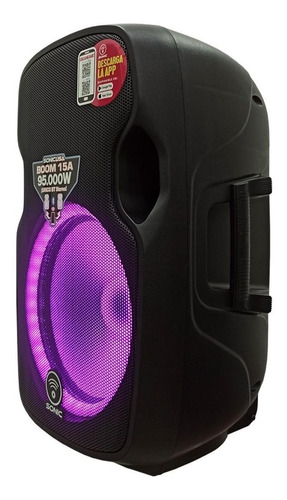 Imagen 2 de 6 de Parlante Sonic Boom De 95.000 Watts Bt Radio Usb Ped Mic Con