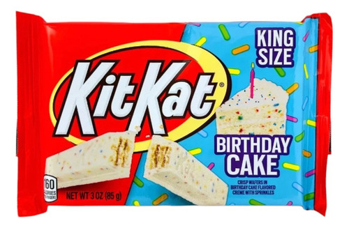 Chocolate Bolo De Aniversário King Size, 85g - Kit Kat