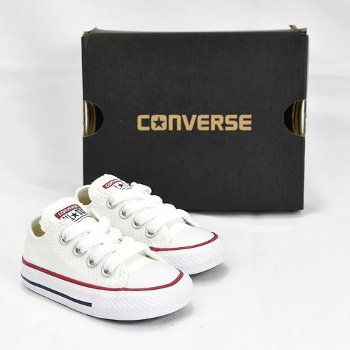 Converse Chuck Taylor Tenis Choclo Blanco Bebe 100% Original