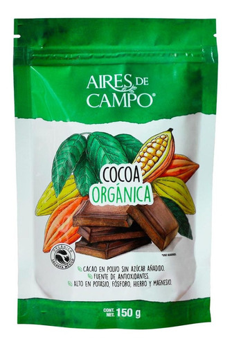 Cocoa Aires De Campo Polvo Orgánica 150g