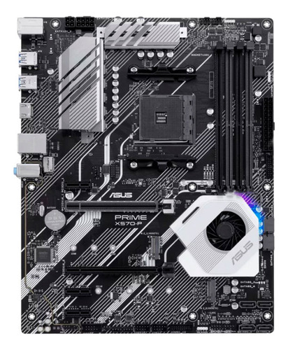 Placa Asus Prime X570-p Am4 X570 Ddr4 Usb Negro Prime X570-p