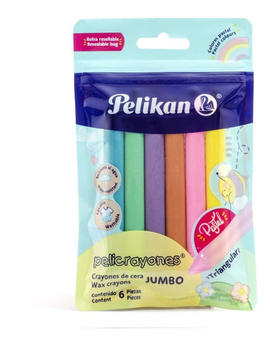 Crayones Pelikan X 3 (18 Crayones)