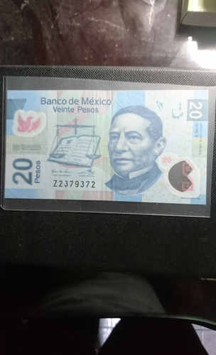 Billete De Colección De Veinte Pesos Juarez Serie V 2012