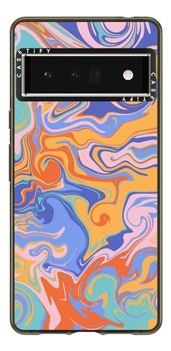 Estuche Casetify Impact Funda Google Pixel 6 Pro Trippy 