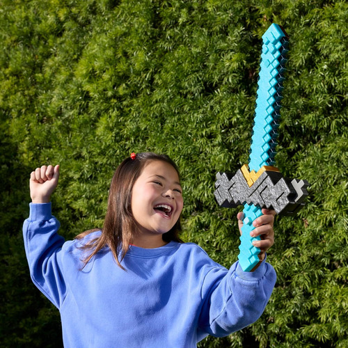 Mattel Minecraft Movie Espada Y Pico 2 En 1 Click And Switch