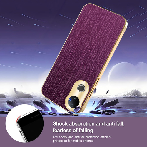 Funda Para Vivo V50 5g/v50 Lite 5g Tpu Cuero Artificial Con Estampado De Meteoro