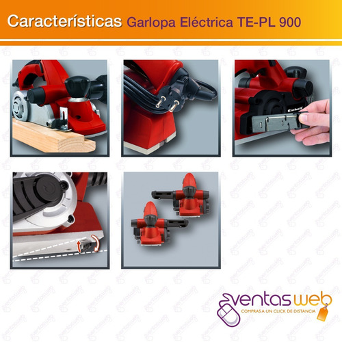Imagen 3 de 7 de Cepilladora Garlopa Einhell De Mano 900w 82mm + Repuesto