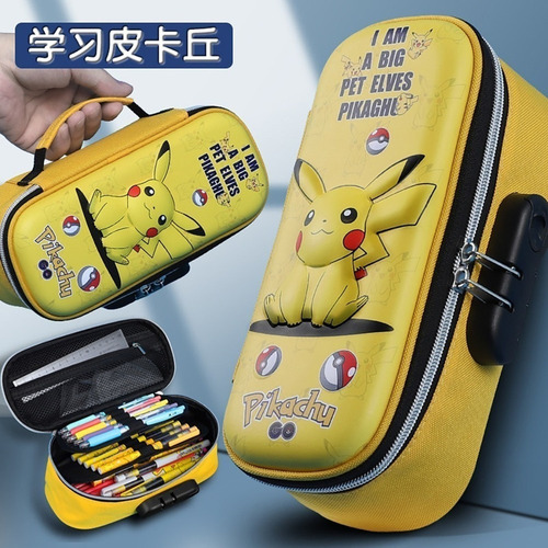 Caixa De Caneta Musical Pikachu (pokémon) Com Trava De