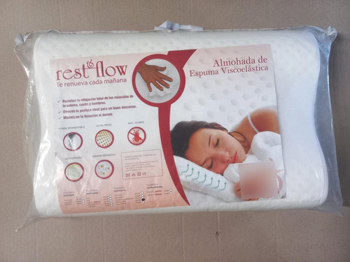 Almohada Espuma Viscoelástica Cervical Ventilada Restflow 