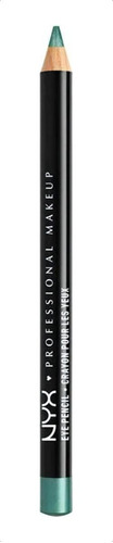 Lápiz delineador de ojos NYX Professional Makeup Slim Eye Pencil color seafoam green