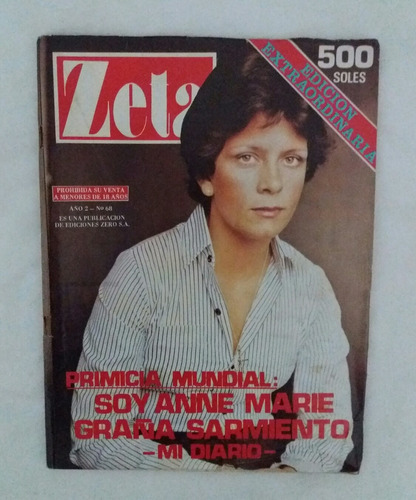 Revista Zeta Ann Marie Graña Sarmiento Mi Diario 1981