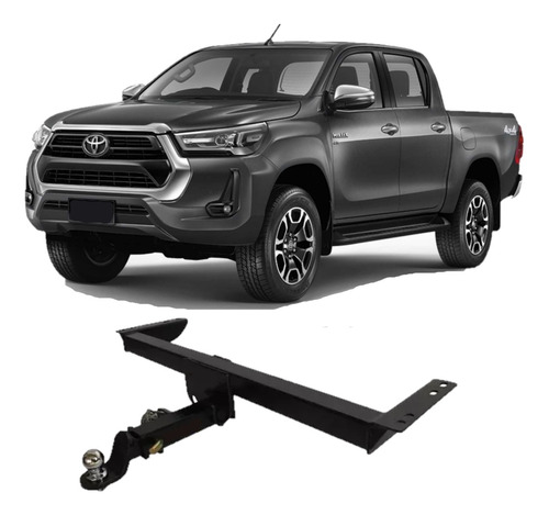 Engate Reboque Removivel Hilux 2021 2022 2023 2024 1500 Kg