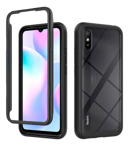 Protector Xiaomi Redmi 9a/9at Bordes Reforzados Color Negro