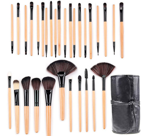 Juego De 32 Brochas Maquillaje Gadnic Br32 Alta Calidad