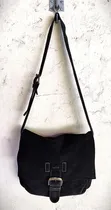 Comprar Cartera Morral Prüne En Gamuza Negro - Urbano Y Funcional Negro Lisa Níquel Negro