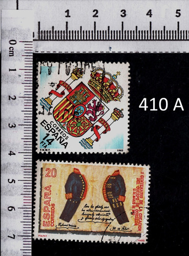 Estampillas  Postales Sellos  España  410  Escudo  España