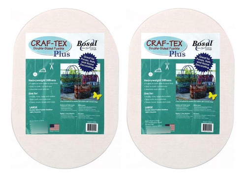 Bosal Dbl Lateral Ovalado 2 Pieza Craft-tex Fusible Doble Sd