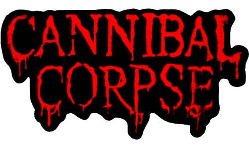 Parche Bordado Logo Cannibal Corpse Para Espalda Rock Adr