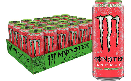 Monster Energy Bebida Energetica (paq. 24) Ultra Watermelon