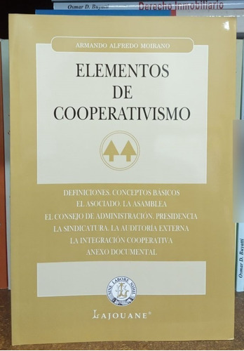 Libro Elementos De Cooperativismo. Armando Moirano
