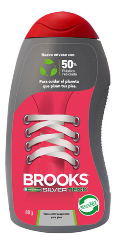 Talco Brooks Silver Teck 80 grs