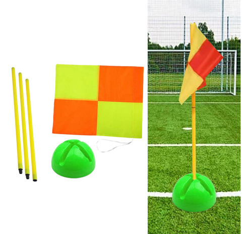 Bandera De Fútbol, Bandera De Campo De Fútbol Y Base Verde D