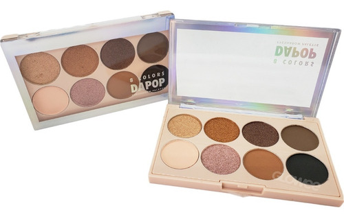 Paleta Sombras Ojos Holografica Dapop Original 8 Tonos Mod 2