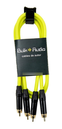 Cable De Audio Rca - Rca Stereo - Bulkaudio ( Deck - N) 1mt