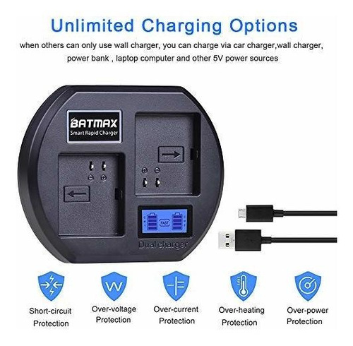 Rapid Lcd Display Usb Dual Bateria Charger For Arlo Pro