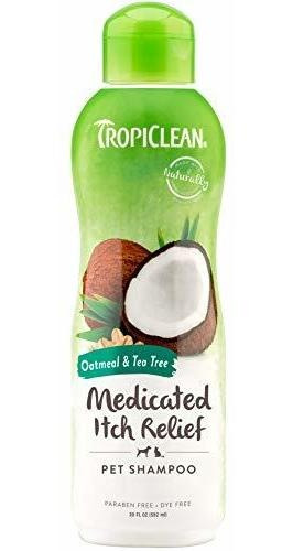 Tropiclean Harina De Avena Y Árbol Del Té Medicinal Itch Rel