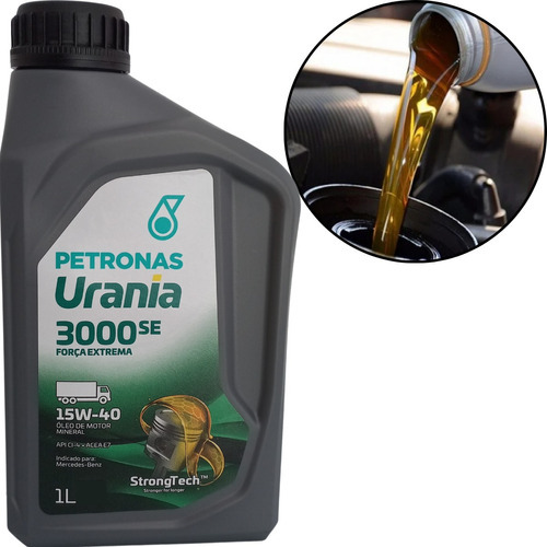 1 Litro Óleo Motor Diesel Mineral 15w40 Cia Urania 3000 Se