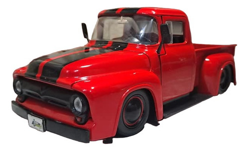 Vehiculos A Escala 1956 Ford F-100 Roja