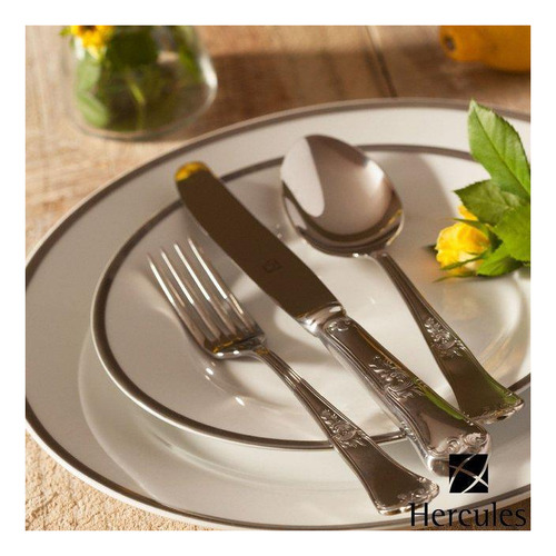 Faqueiro Hercules Inox Classique 101 Pçs + Estojo De Madeira