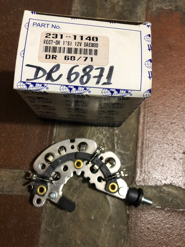 Diodera Para Alternador Daewoo Leganza 2.2, Nubira Dr6871 