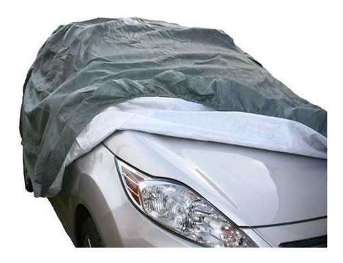 Imagen 2 de 5 de Cubre Auto Premium Afelpado De Cuero Ecologico Talle S - M