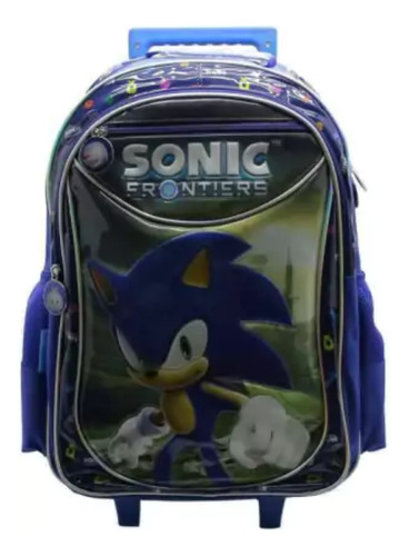 Mochila Sonic 18 PuLG C/carro Escolar Cresko Legitima So327