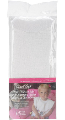 Pullover Velour Niño Babero 12x19.5 -blanco