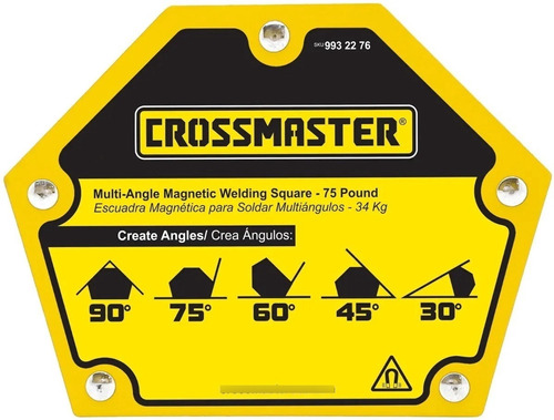 Escuadra Magnetica Para Soldar Multiangulos Crossmaster 34kg