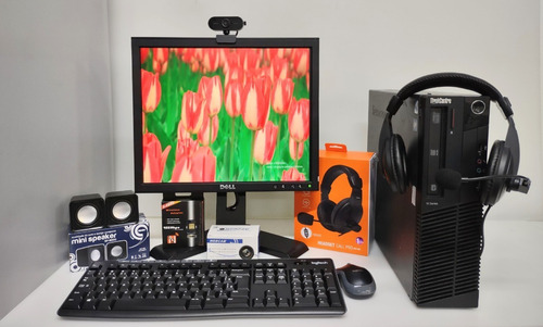 Kit Core I3, Headset Usb, Webcam, Wi-fi, Monitor 17 (Usado)