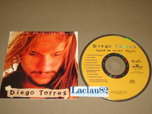 Diego Torres Tratar De Estar Mejor 1994 Bmg Cd Usa