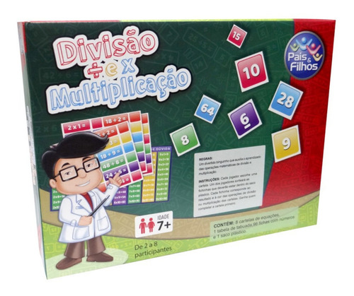 Matemáticas, aprendizaje mediante juegos educativos, división y multiplicación