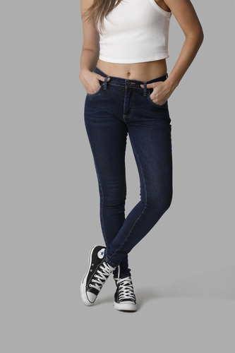 Pantalon Jeans Skinny Cintura Alta Lee Mujer 242