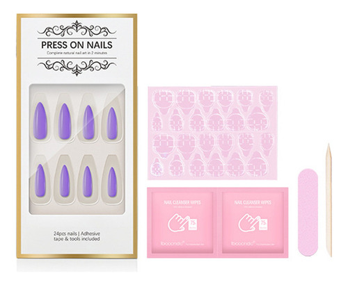 Kit De Uñas Postizas Press-on Bright Uñas Kit Ibcccndc