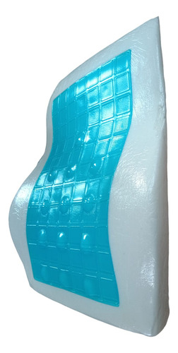 Respaldar Cojin Lumbar Viscoelastico C/ Gel 3d + Funda Negra