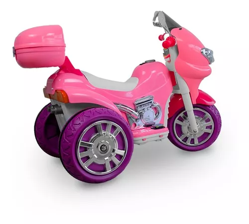 Moto Motinha Elétrica Menina Sprint Turbo Rosa Brinquedo Infantil 12V  Biemme 673 C/Capacete - Moto Elétrica Infantil - Magazine Luiza