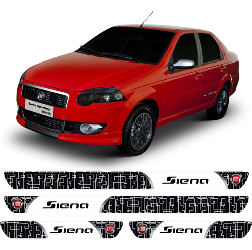 Kit Soleira Resinada Carro Fiat Siena Sol43 Fk