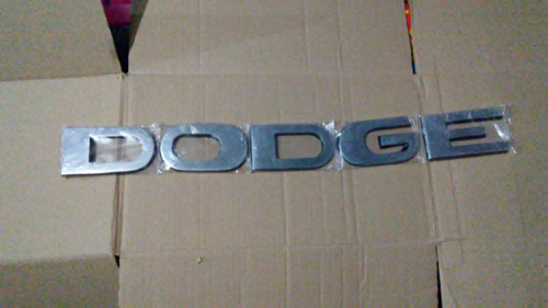 Emblema Dodge De Capot Metalico Sin Adhesivo Grande