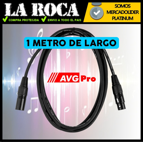 Imagen 5 de 10 de Cable Xlr Dmx Canon Canon 1 Metro La Roca