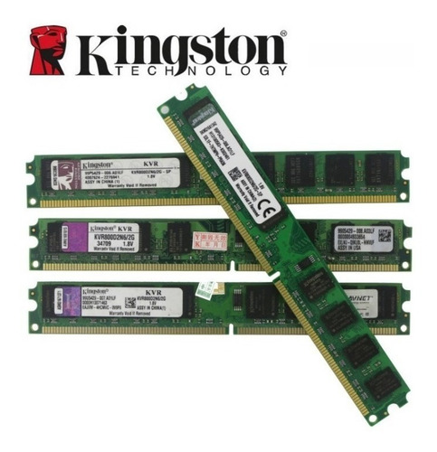 Imagem 1 de 3 de Kit Memória Kingston Ddr2 16gb Kit Com8 Modulos De 2gb.
