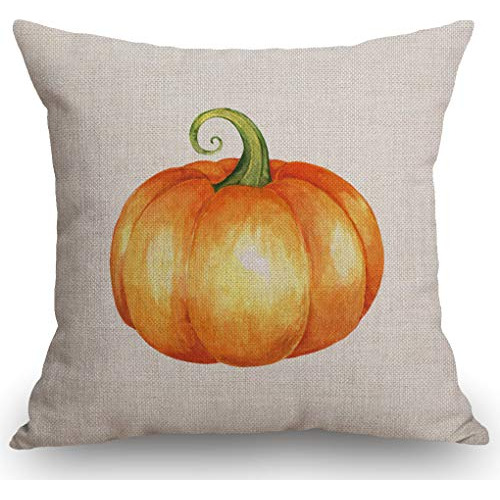 Funda De Almohada De Otoño Diseño De Calabaza, Decora...